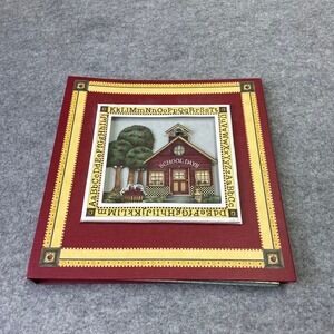 2005 Debbie Mumm School Days Keepsake Memory Pocket Album K-12 Red Scrapbook